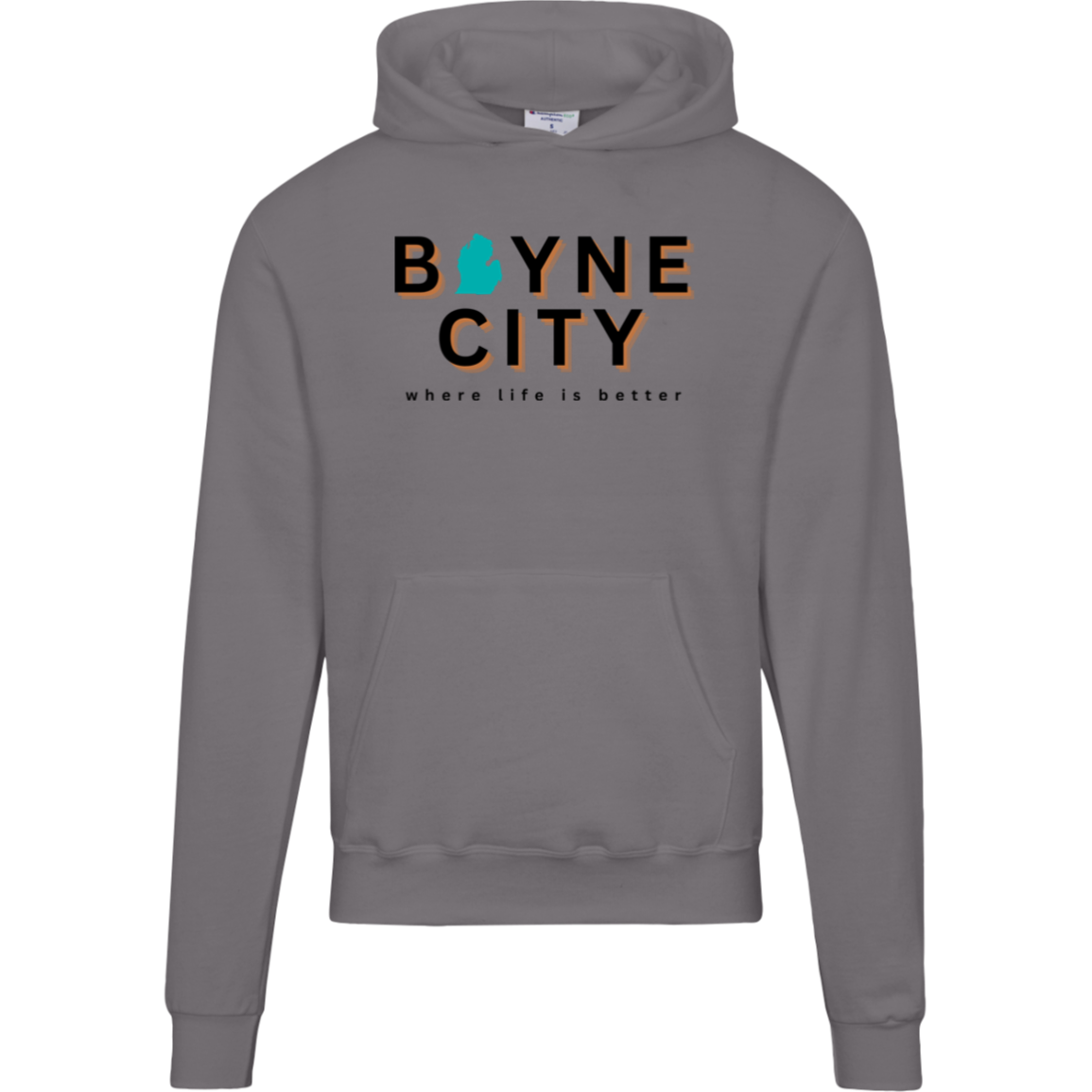 Boyne City~Where Life is Better Men's Beachcomber Hoodie