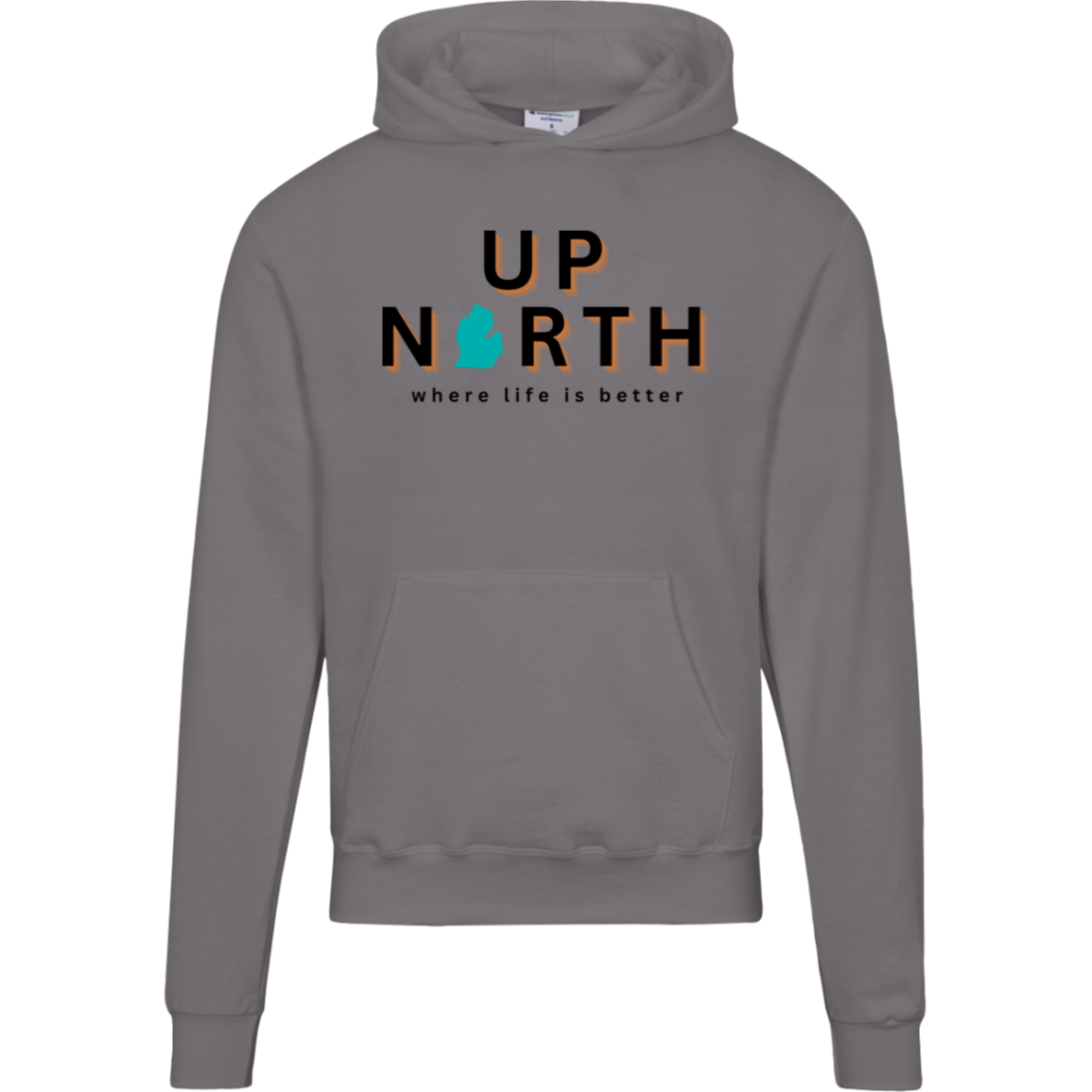 Up North~Where Life is  Better Men's Beachcomber Hoodie