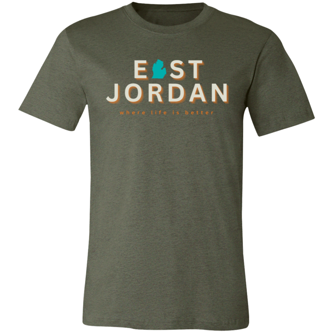 East Jordan ~Where Life is Better Unisex Jersey Tee