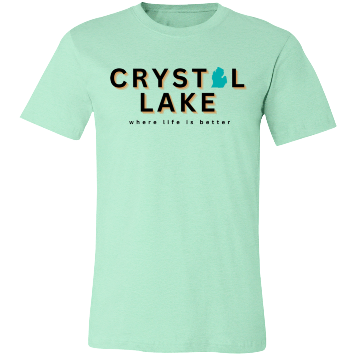 Crystal Lake ~Where Life is Better  Unisex Jersey Tee