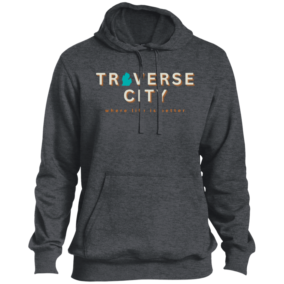 Traverse City ~Where Life is Better Beachcomber Men's Hoodie