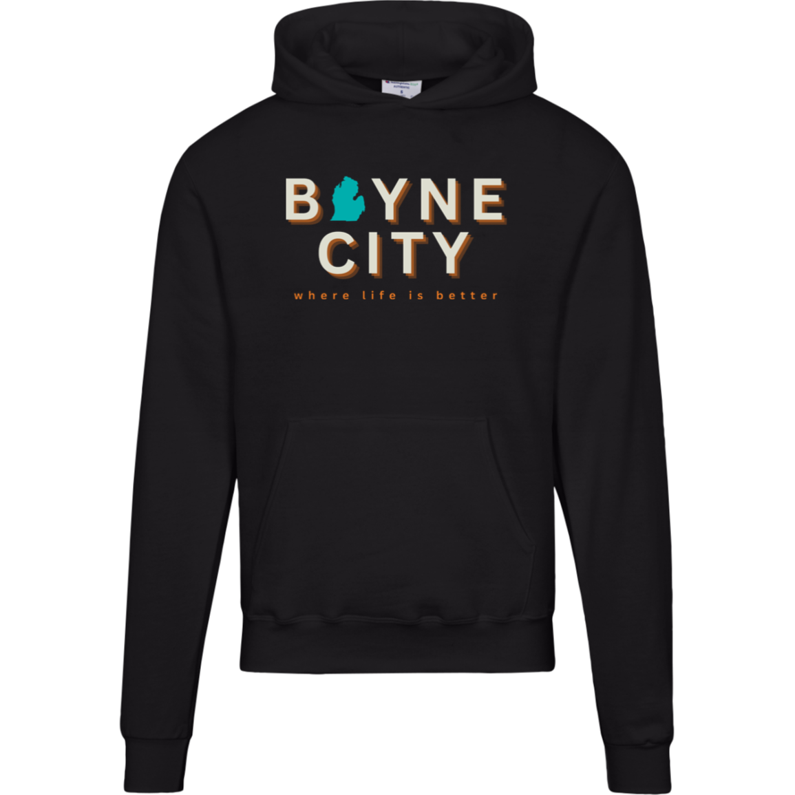 Boyne City~Where Life is Better Men's Beachcomber Hoodie