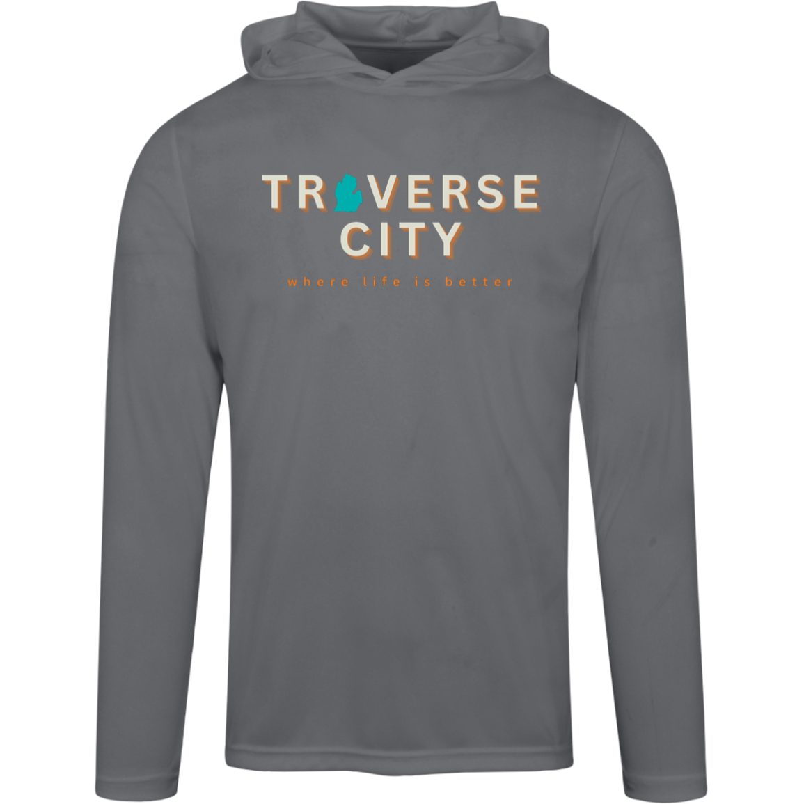 Traverse City~Where Life is Better Men's Performance Super-Lite Hoodie