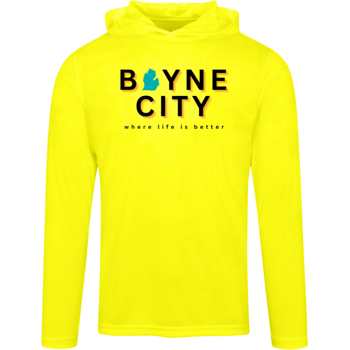 Boyne City~Where Life is Better Men's Super-Lite Performance Hoodie