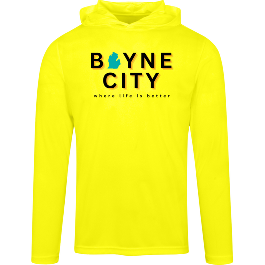 Boyne City~Where Life is Better Men's Super-Lite Performance Hoodie