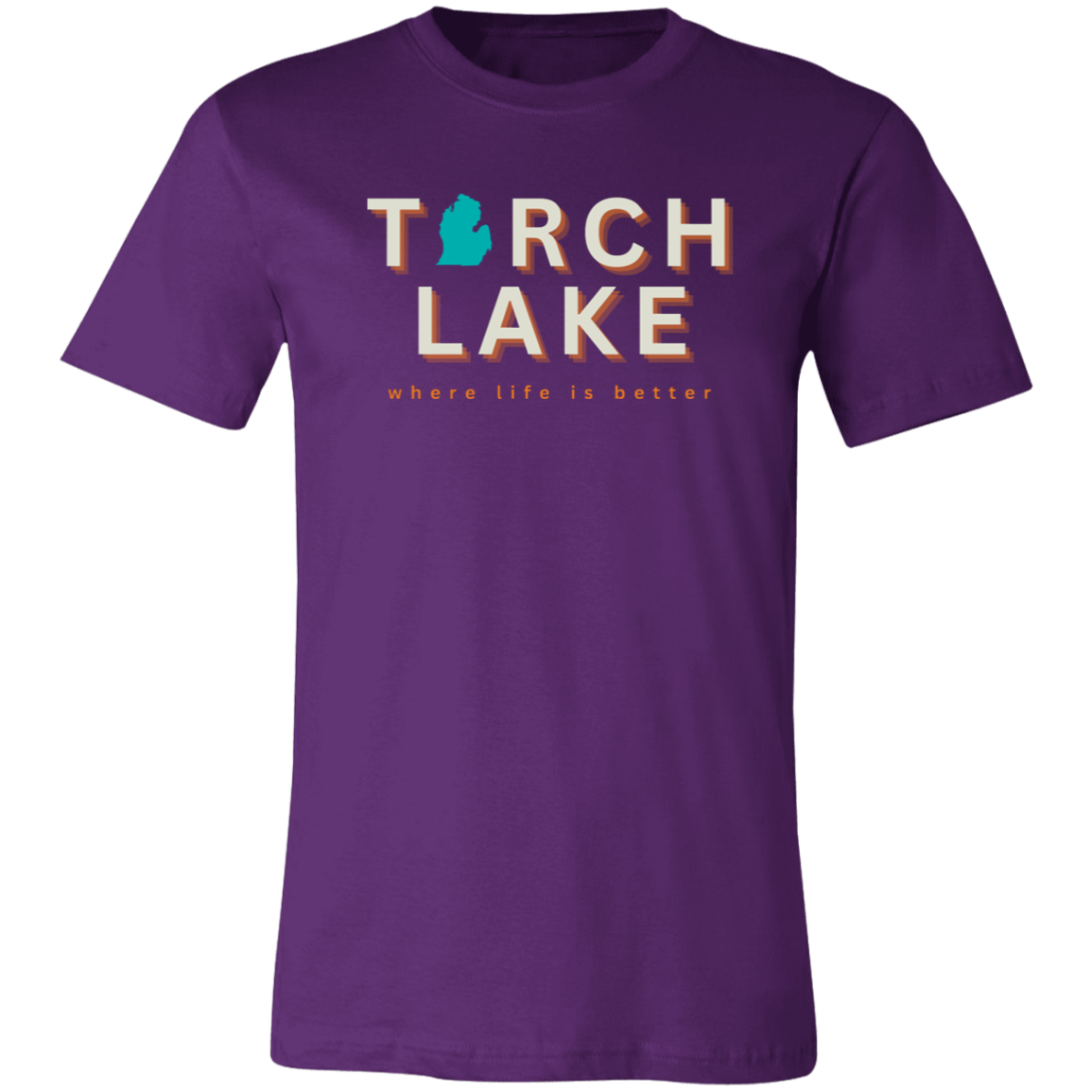 Torch Lake ~Where Life is Better  Unisex Jersey Tee