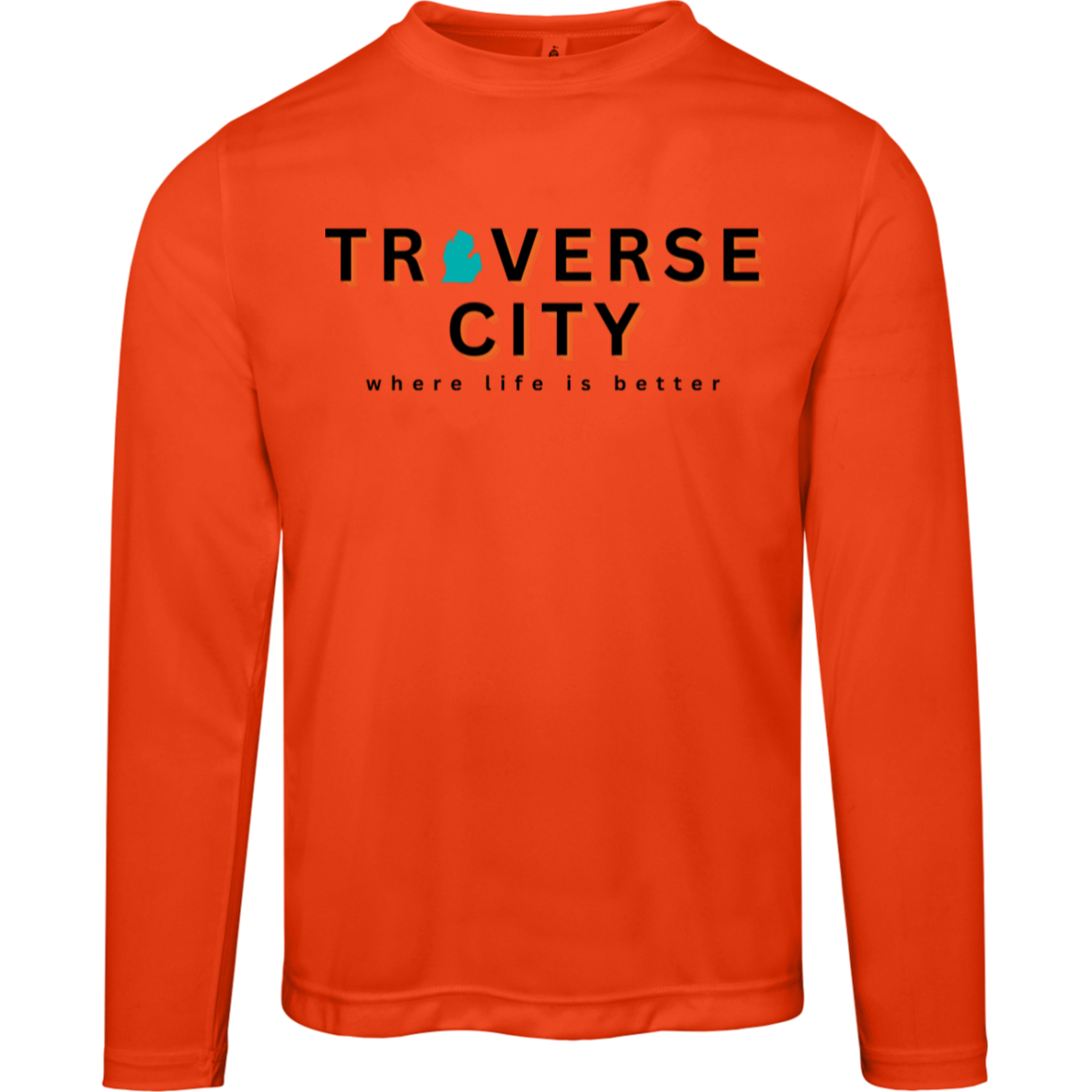 Traverse City~Where Life is Better Men's Performance Long Sleeve