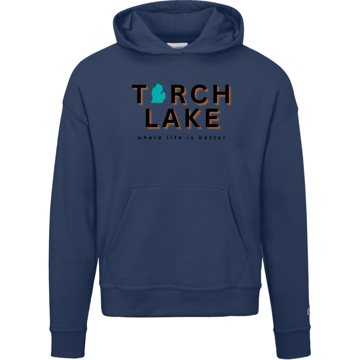 Torch Lake~Where Life is Bettter Women's Beachcomber Hoodie