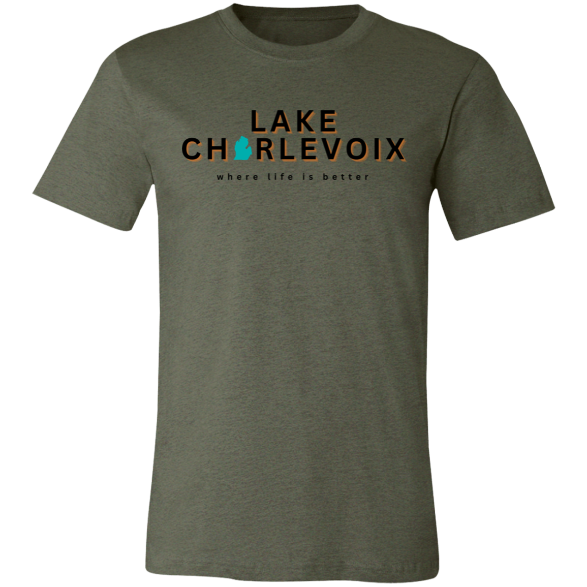 Lake Charlevoix ~Where Life is Better  Unisex Jersey Tee