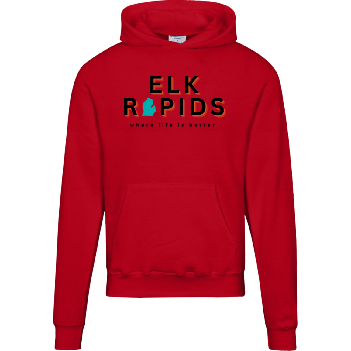 Elk Rapids~Where Life is Better Men's Beachcomber Hoodie