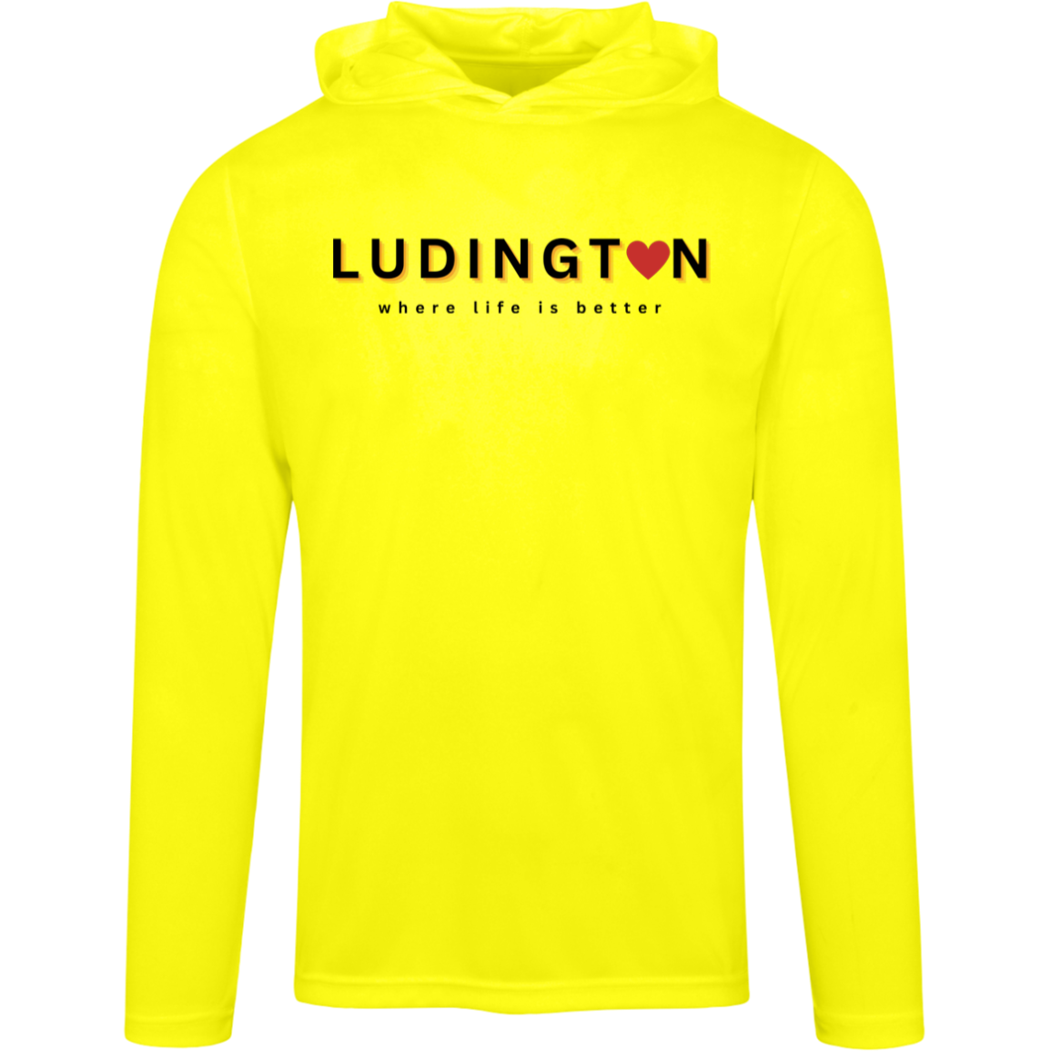 Ludington ~Where Life is Better Men's  Super-Life Performance HoodieUnisex Super Soft Tee