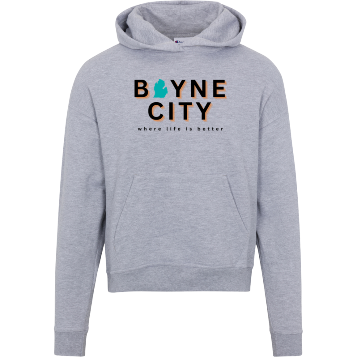 Boyne City~Where Life is Better Women's Beachcomber Hoodie