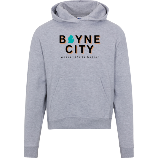 Boyne City~Where Life is Better Women's Beachcomber Hoodie