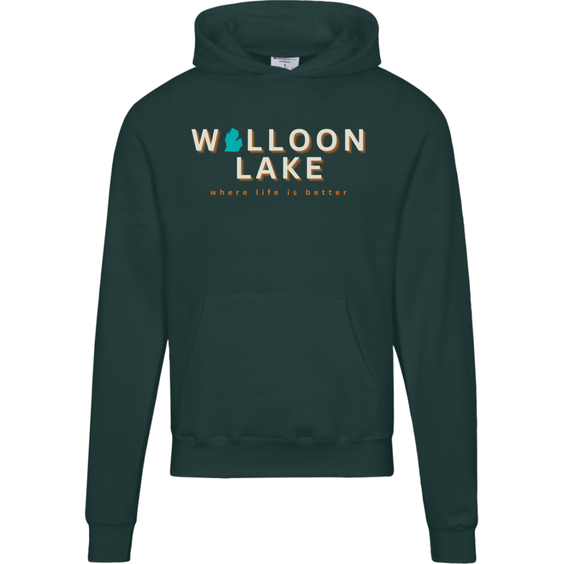 Walloon Lake~Where Life is Better Men's Beachcomber Hoodie