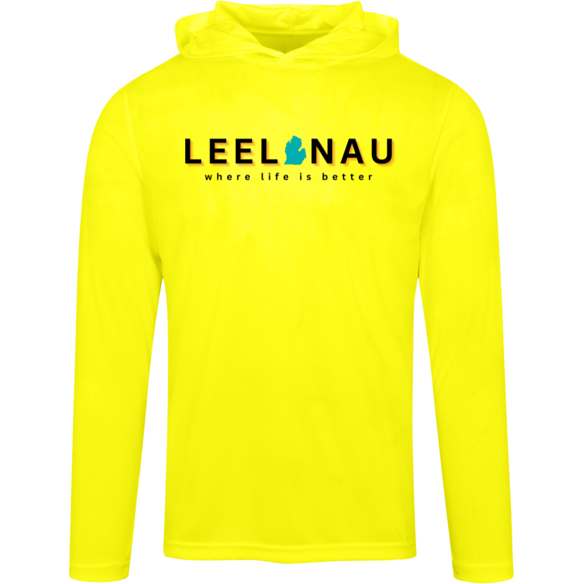 Leelanau~Where Life is Better Men's Super-Lite Performance Hoodiee