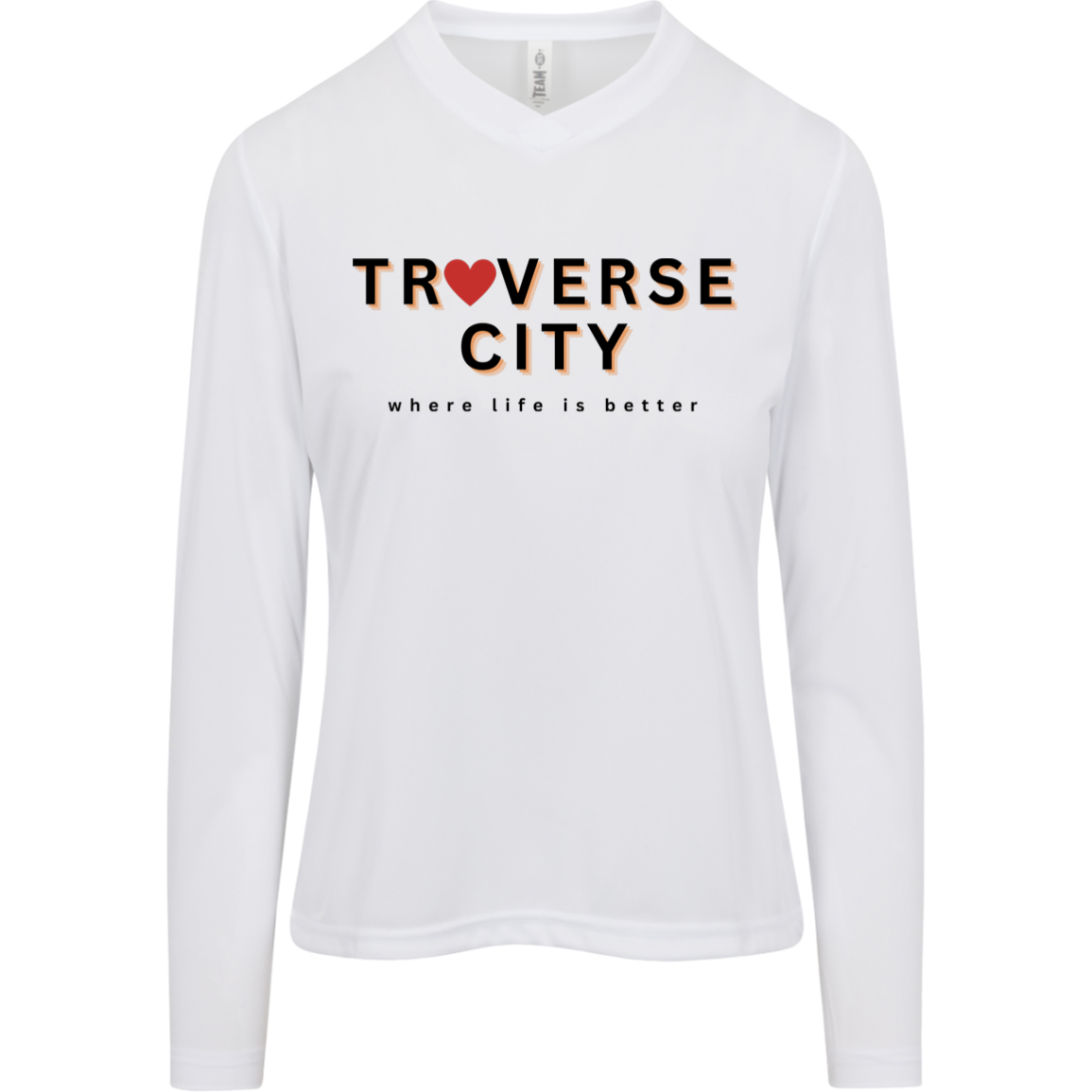 Traverse City~Where Life is Better Women's Women's Long Sleeve Performance Tee