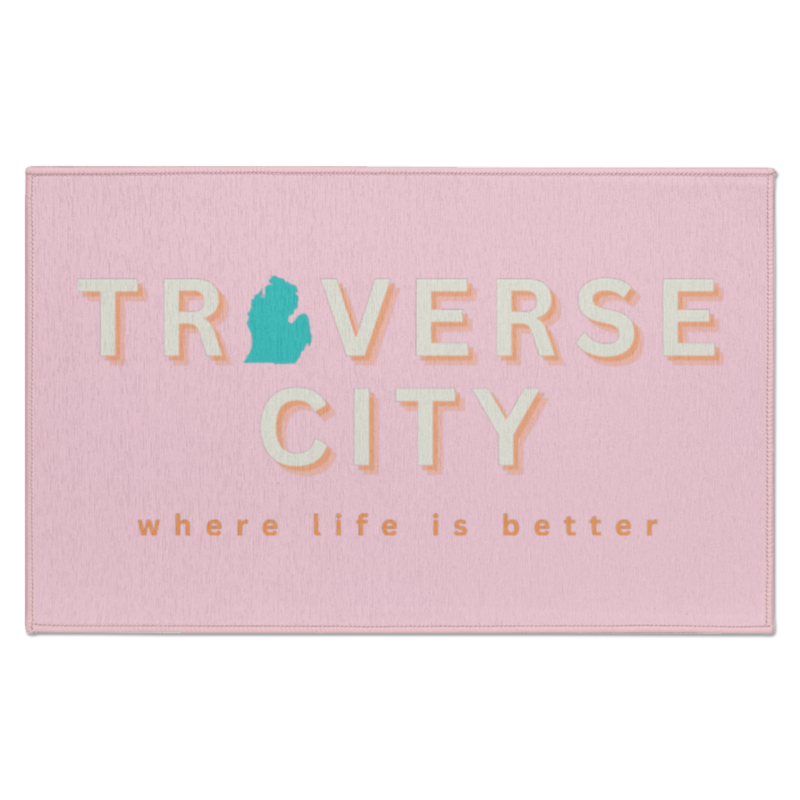 Traverse City ~Where Life is Better Indoor Accent Rug