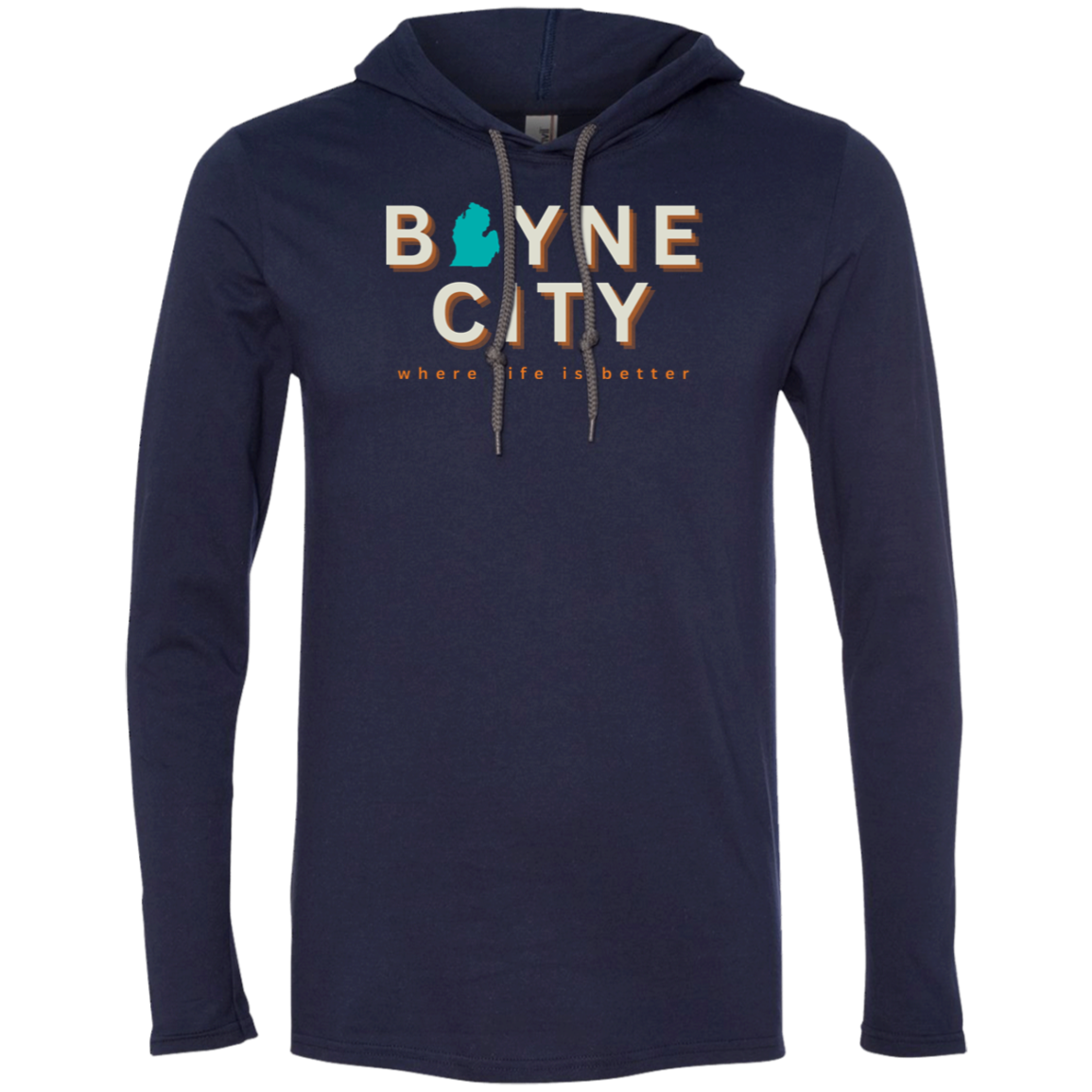 Boyne City~Where Life is Better Super-Lite Unisex Hoodie