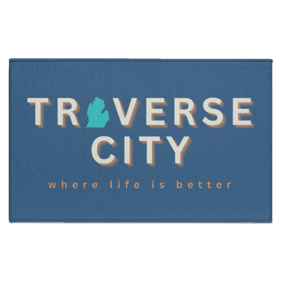 Traverse City ~Where Life is Better Indoor Accent Rug