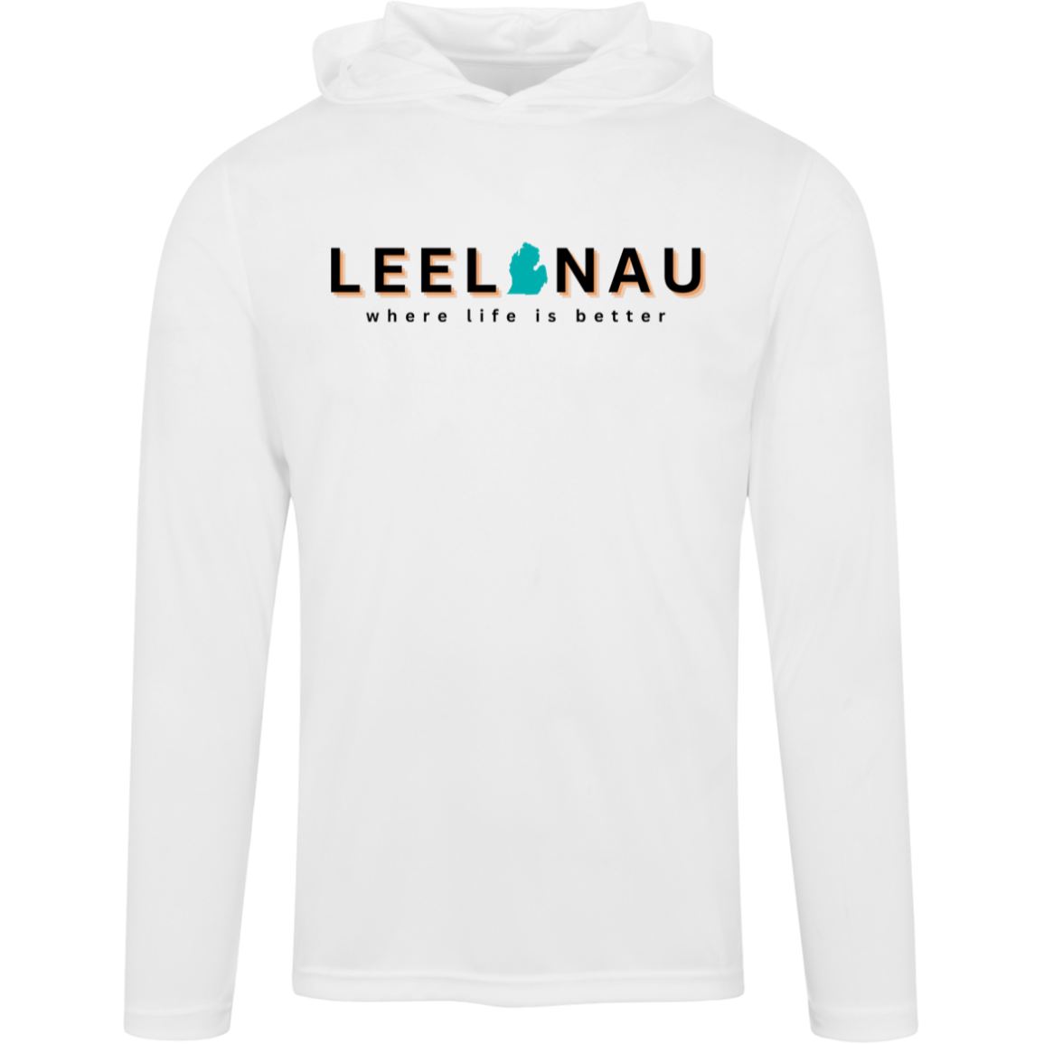 Leelanau~Where Life is Better Men's Super-Lite Performance Hoodiee