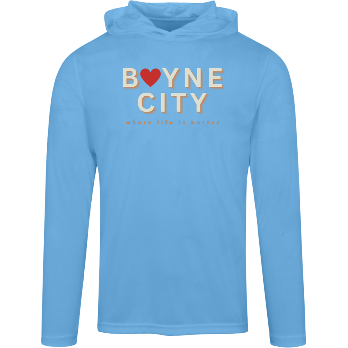 Boyne City-Where Life is Better Men's Super-Lite Performance Hoodie