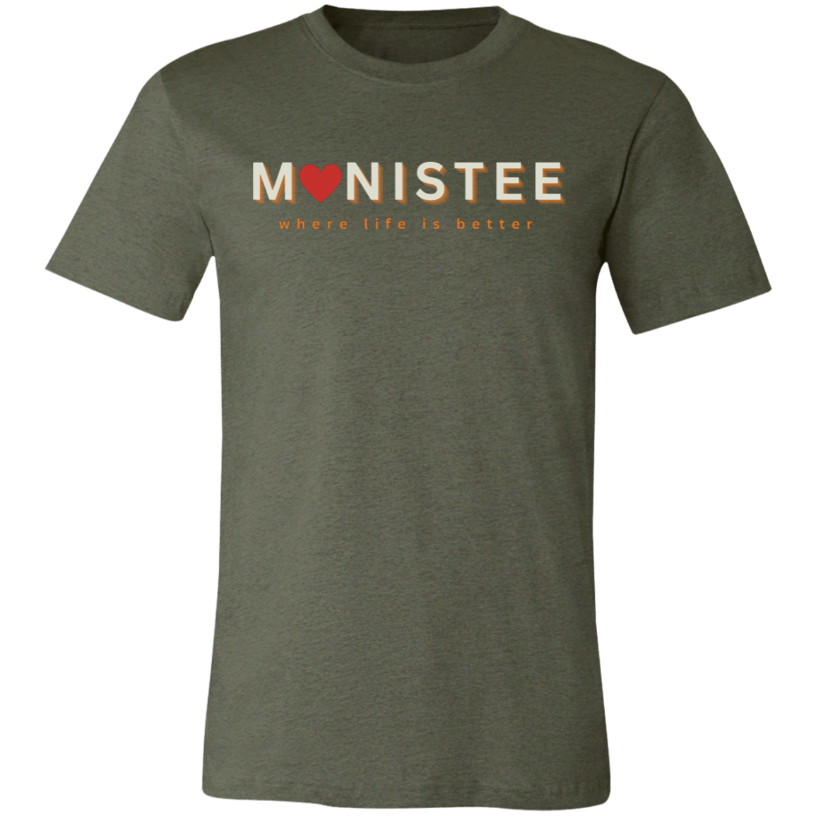 Manistee ~Where Life is Better  Unisex Jersey Tee