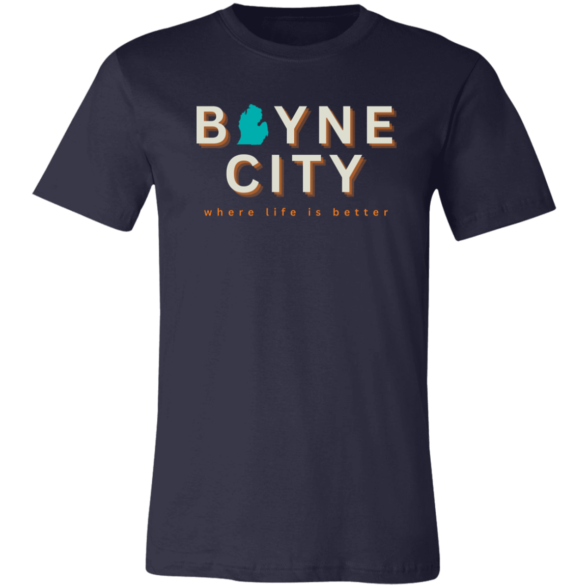 Boyne City ~Where Life is Better  Unisex Jersey Tee