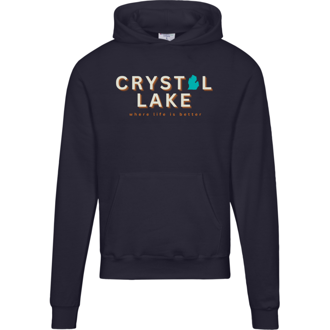 Crystal Lake~Where Life is Better Men's Beachcomber Hoodie