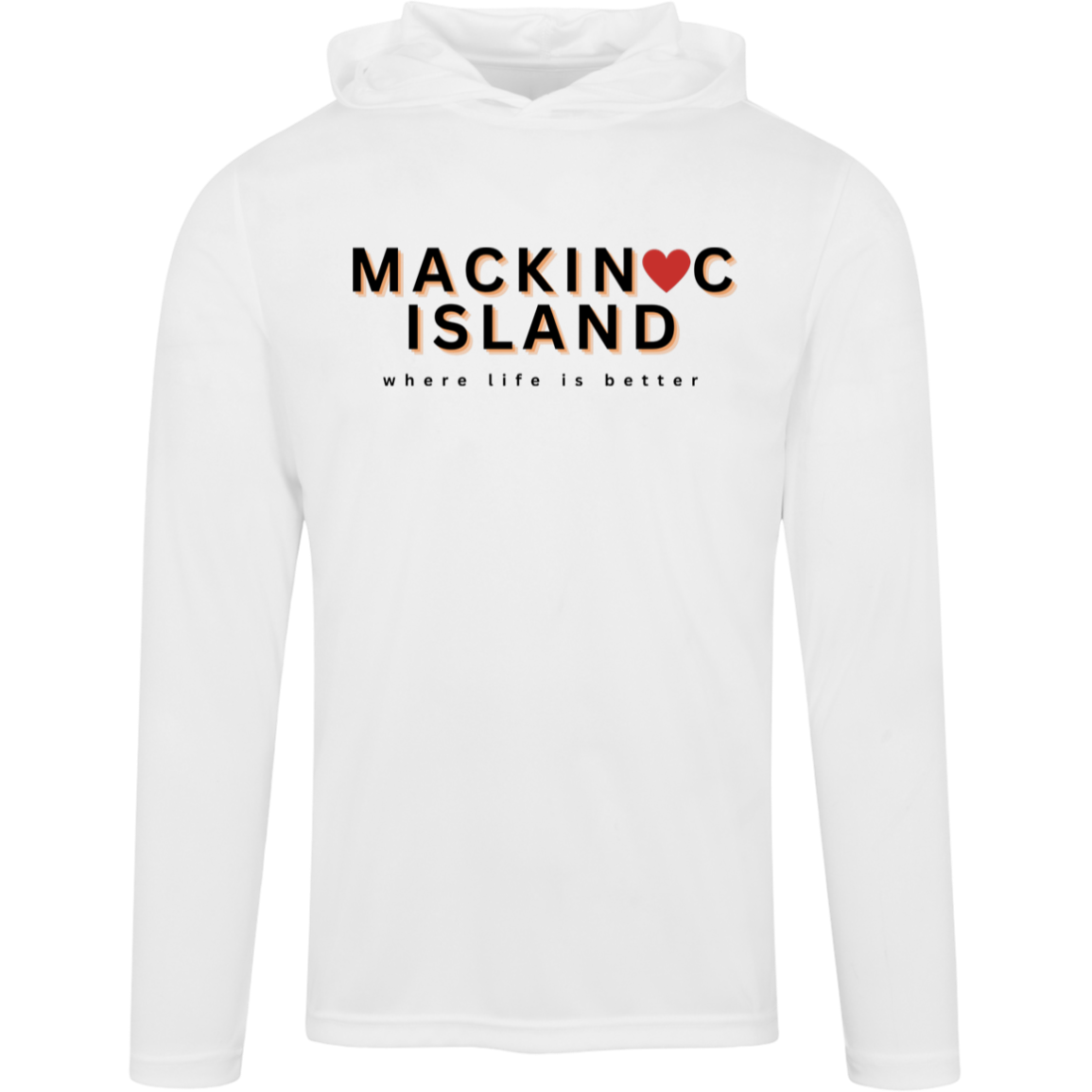 Mackinac Island ~Where Life is Better Men's Super-Lite Performance Hoodie