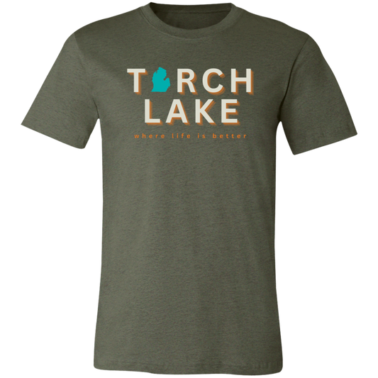 Torch Lake ~Where Life is Better  Unisex Jersey Tee