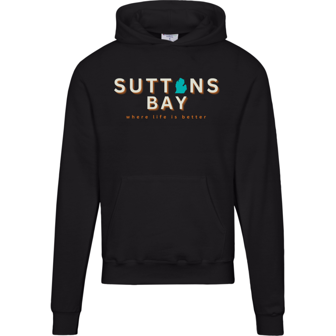 Suttons Bay~Where Life is Better Men's Beachcomber Hoodie