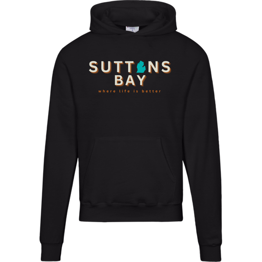 Suttons Bay~Where Life is Better Men's Beachcomber Hoodie