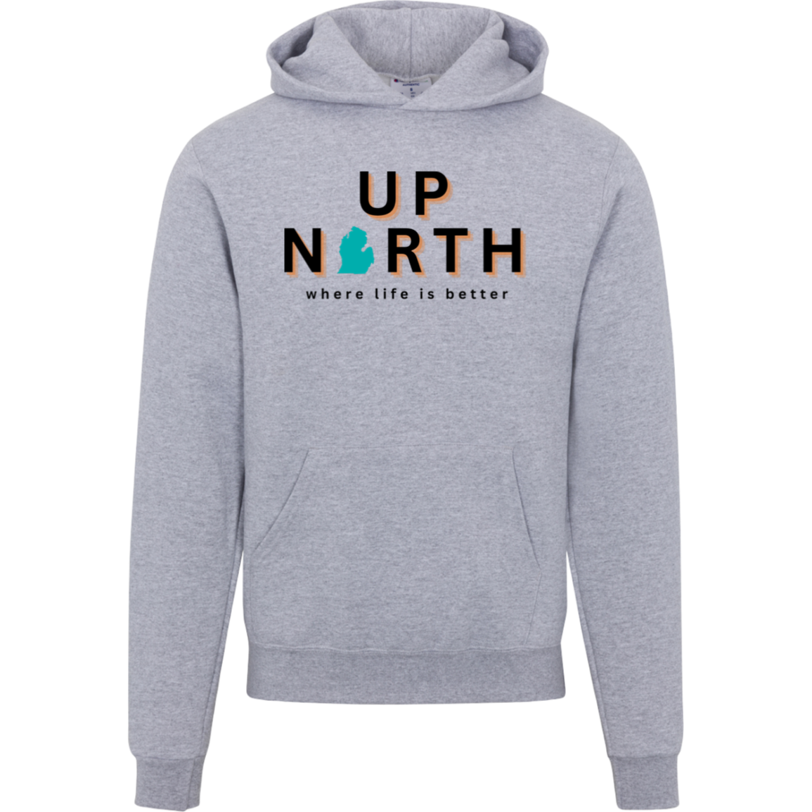 Up North~Where Life is  Better Men's Beachcomber Hoodie