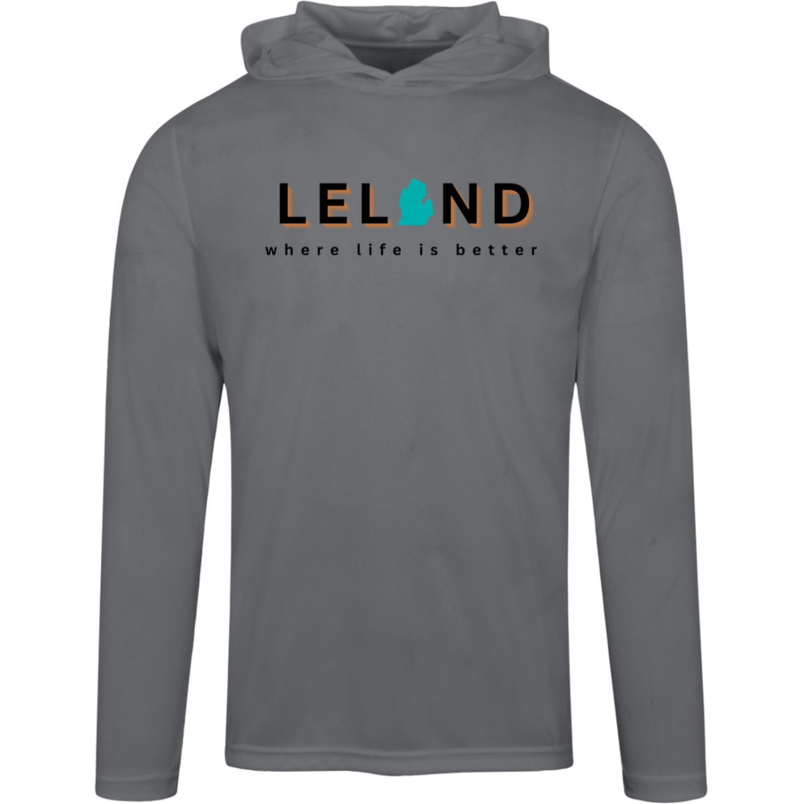 Leland~Where Life is Better Men's Super-Lite Performance Hoodie