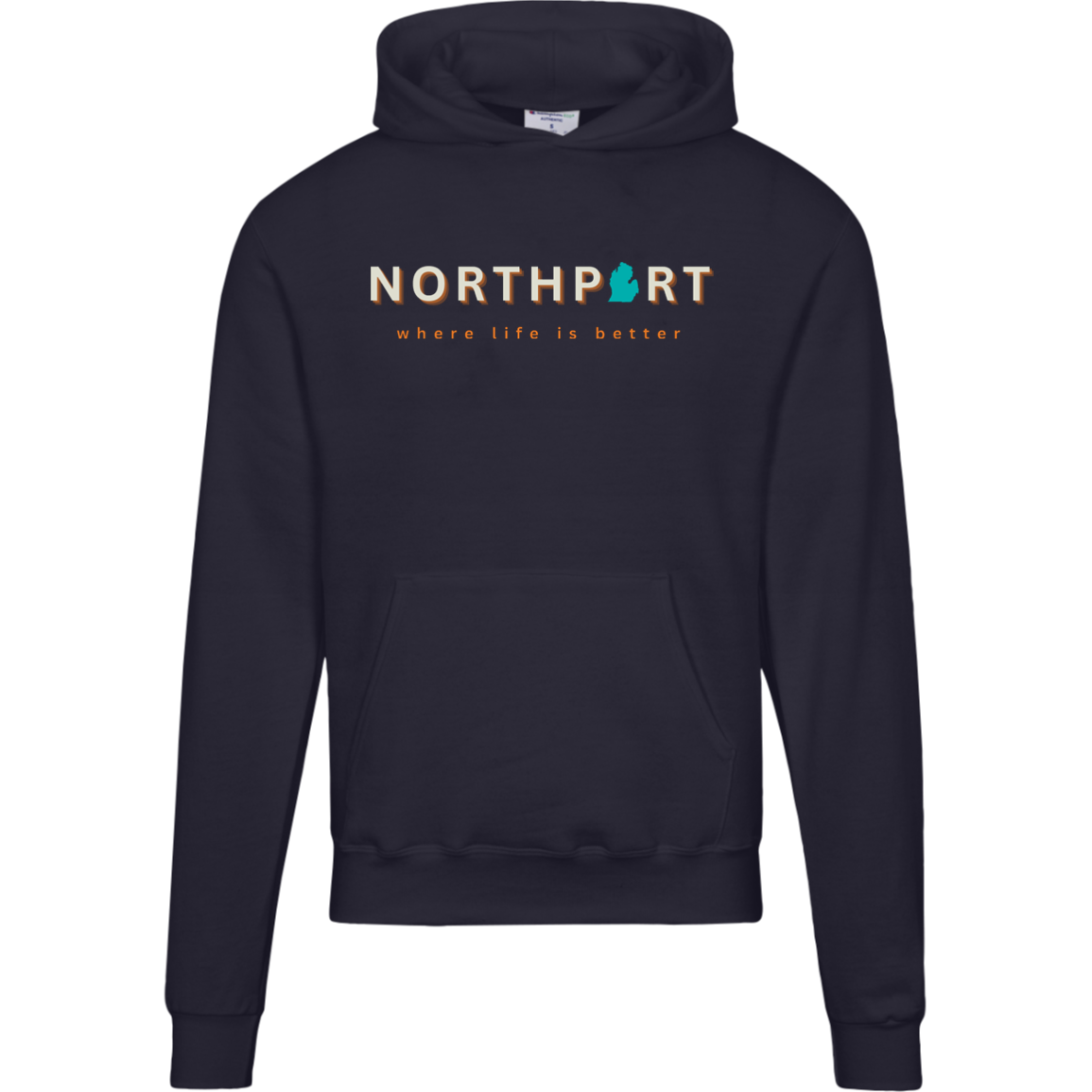 Northport~Where Life is Better Men's Beachcomber Hoodie