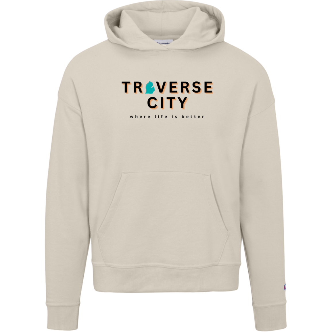 Traverse City~Where Life is Better Women's Beachcomber Hoodie