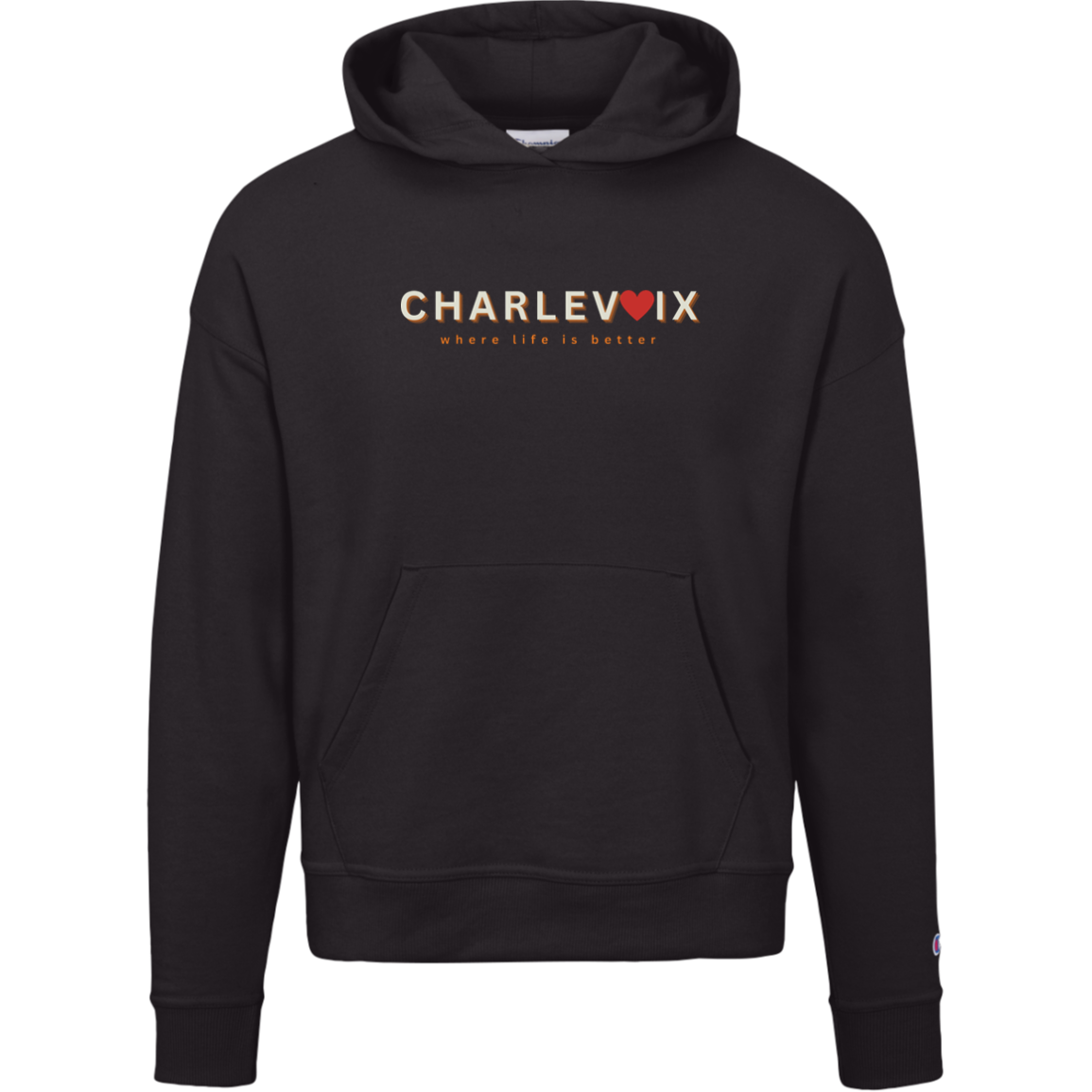 Charlevoix~Where Life is Better Women's Beachcomber Hoodie