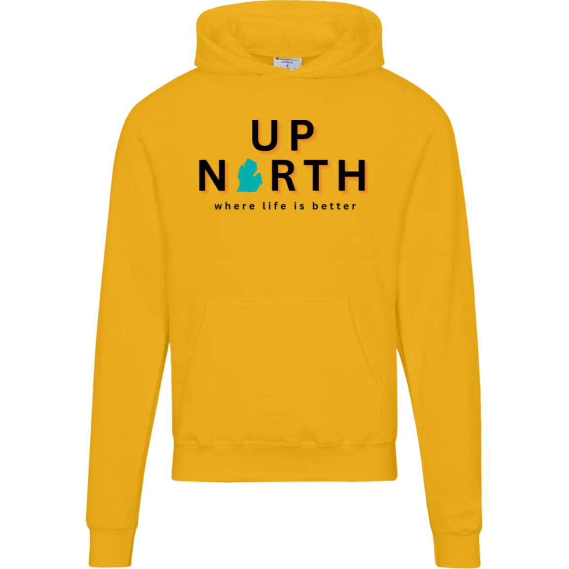 Up North~Where Life is  Better Men's Beachcomber Hoodie