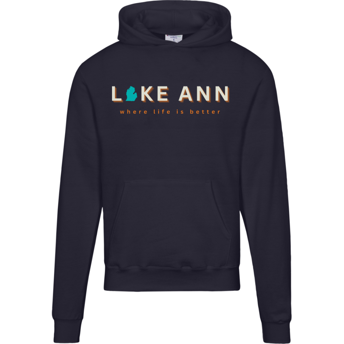 Lake Ann ~Where Life is Better Luxury Men's Hoodie