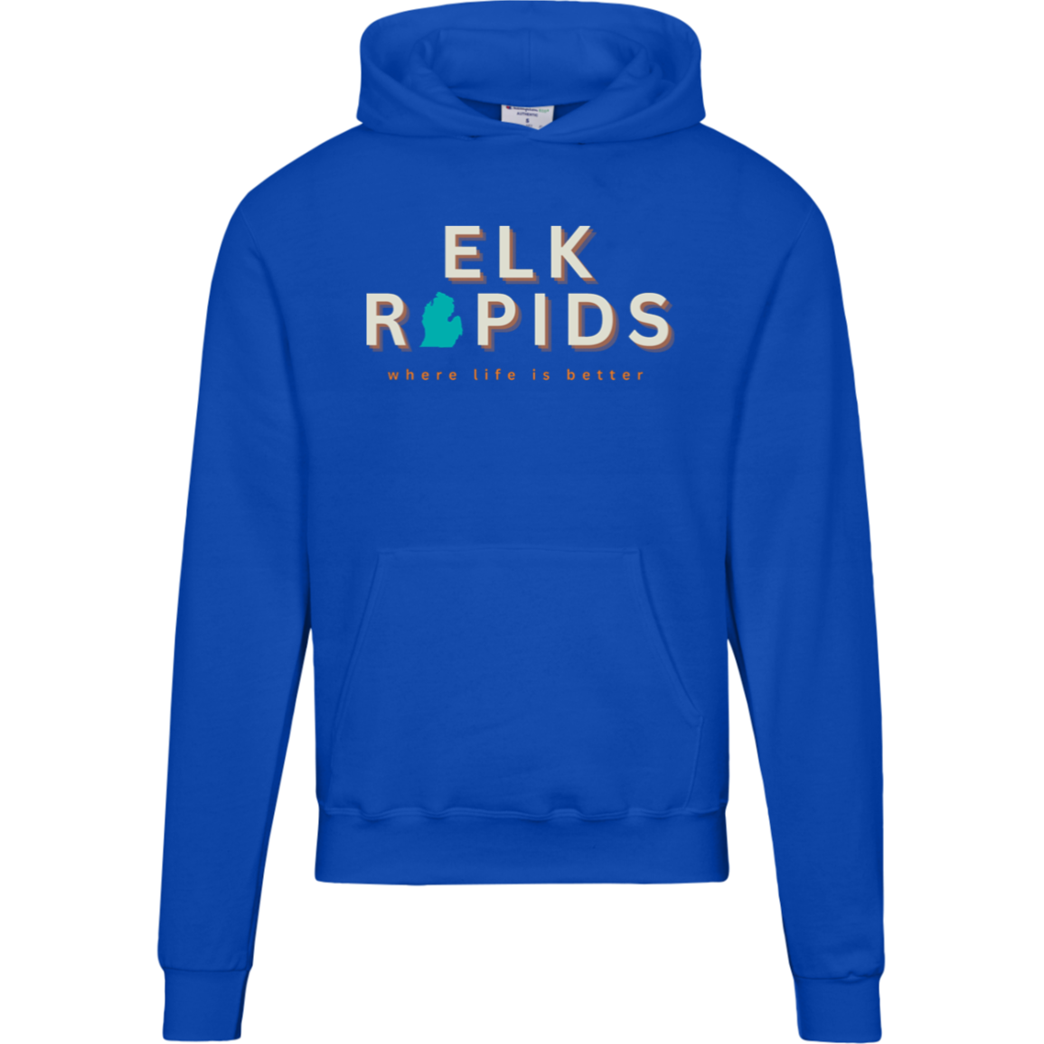 Elk Rapids~Where Life is Better Men's Beachcomber Hoodie