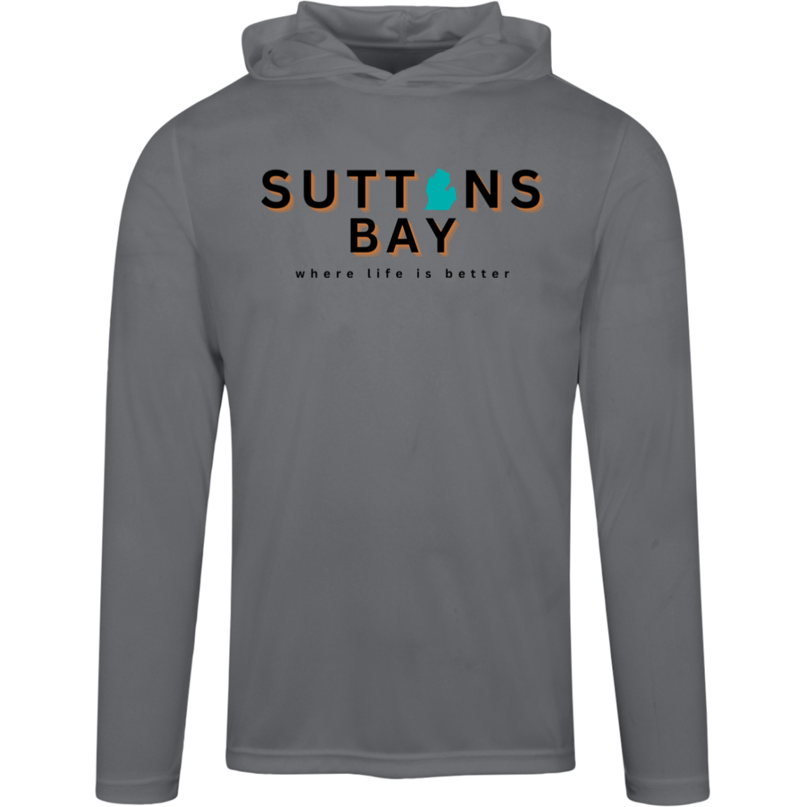 Suttons Bay~Where Life is Better Men's Super-Lite Performance Hoodie