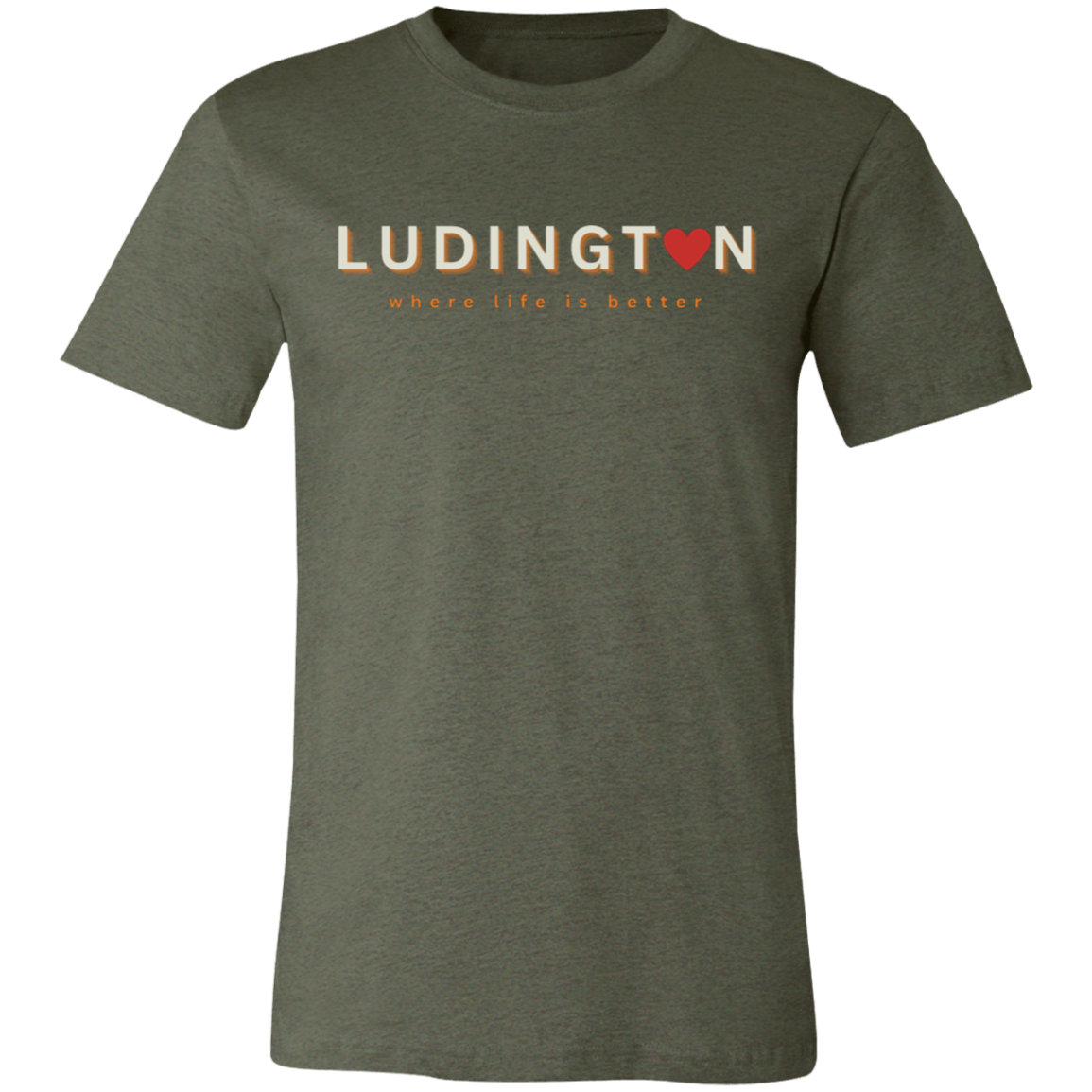 Ludington ~Where Life is Better  Unisex Jersey Tee