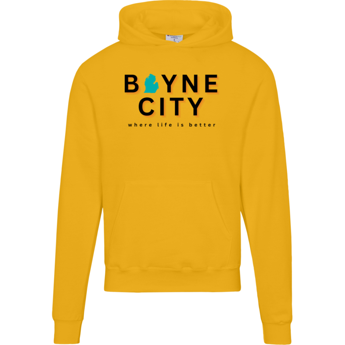 Boyne City~Where Life is Better Men's Beachcomber Hoodie