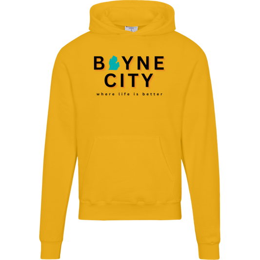 Boyne City~Where Life is Better Men's Beachcomber Hoodie