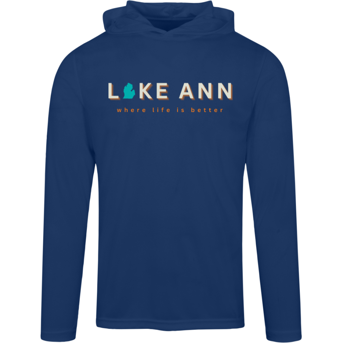 Lake Ann ~Where Life is Better Super-Lite Performance Hoodie