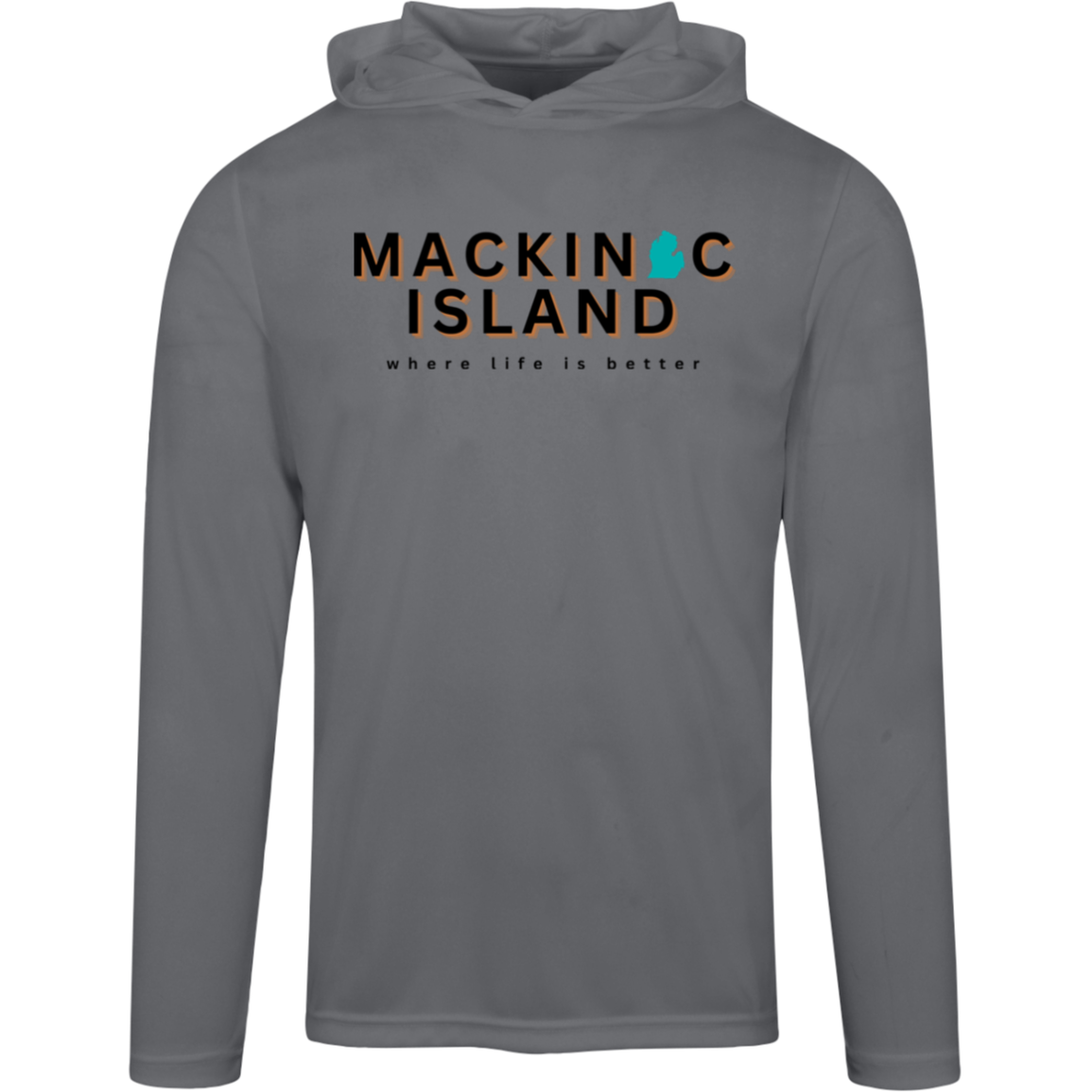 Mackinac Island ~Where Life is Better Men's Super-Lite Performance Hoodie