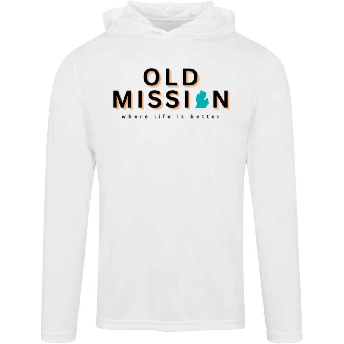 Old Mission~Where Life is Better Men's Super-Lite Performance Hoodie