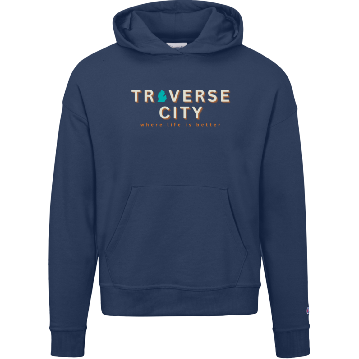 Traverse City~Where Life is Better Women's Beachcomber Hoodie