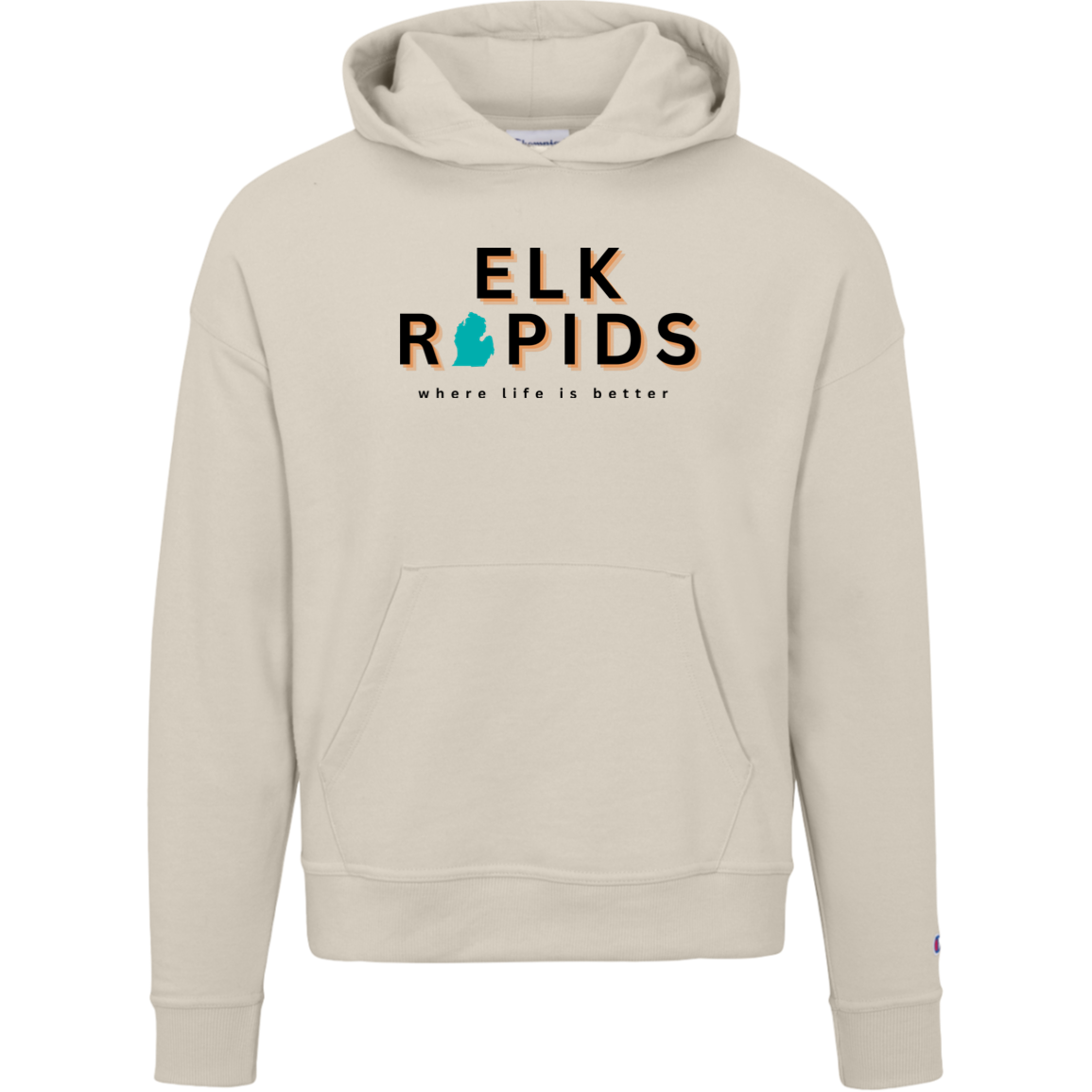 Elk Rapids~Where Life is Better Women's Beachcomber Hoodie