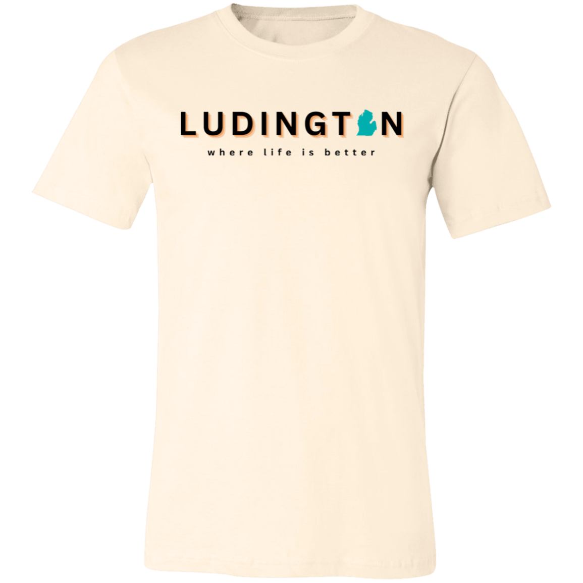 Ludington ~Where Life is Better  Unisex Jersey Tee